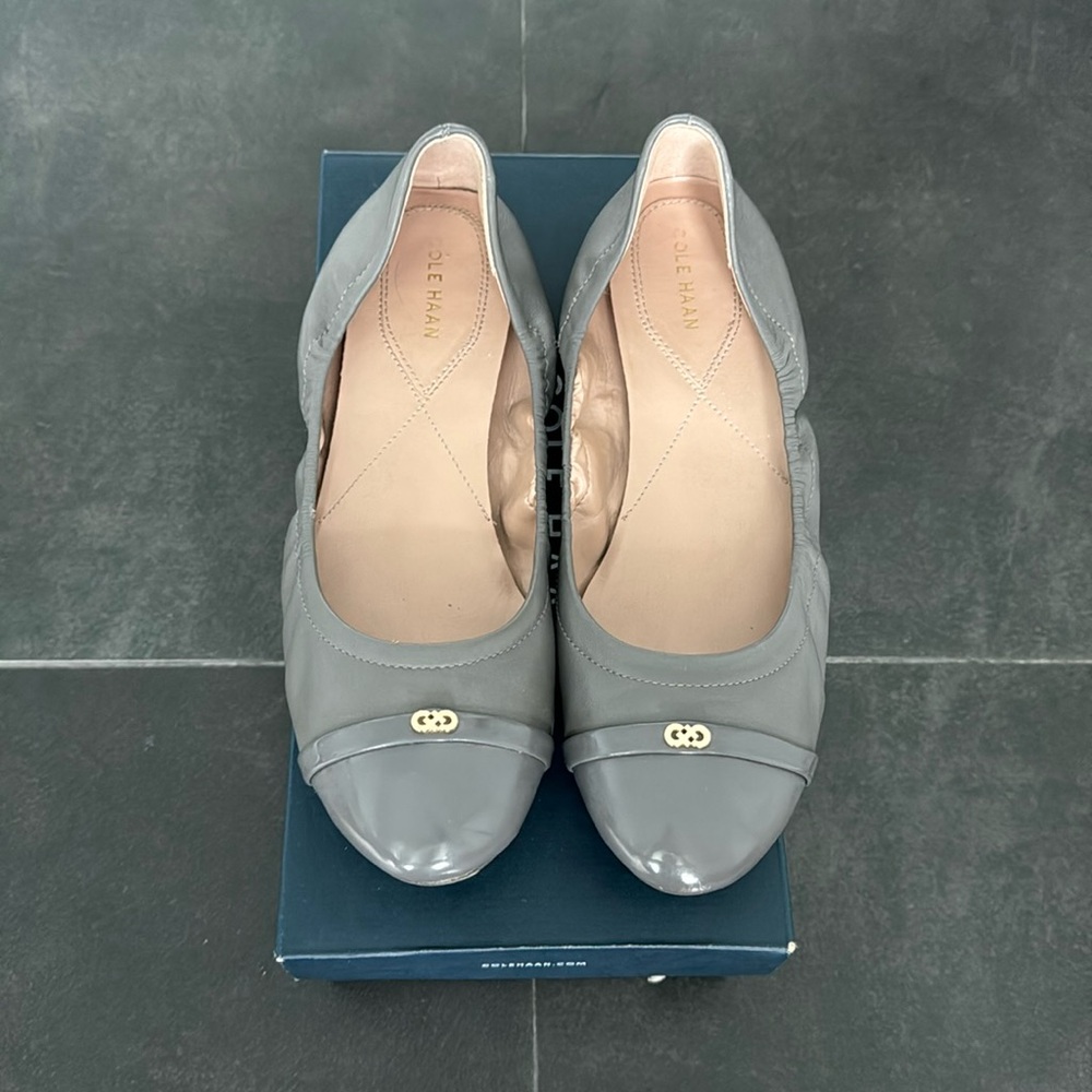 Cole Haan Elsie Logo Ballet II STRMCLD Size 9
